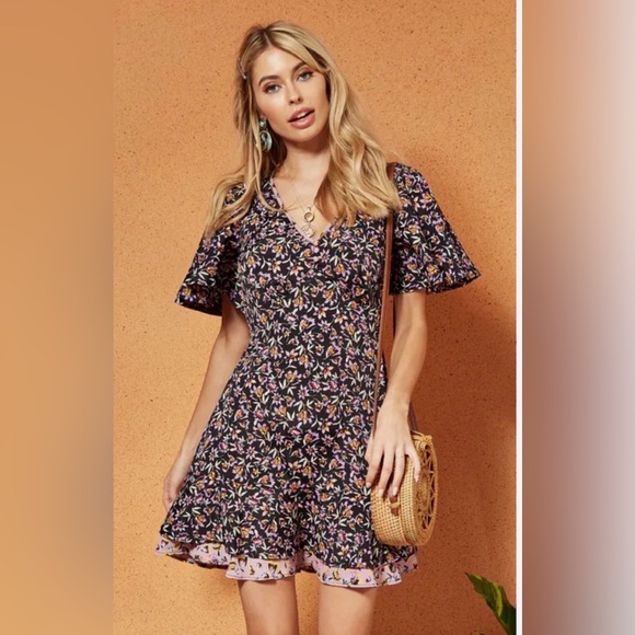 Band of Gypsies Dresses & Skirts - Band Of Gypsies Women’s Floral Mix Print Dress